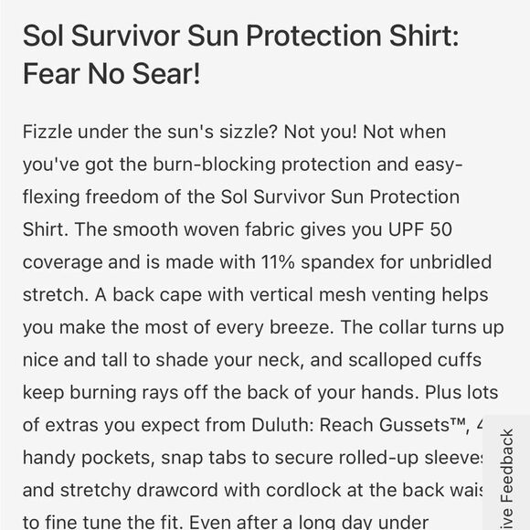 Duluth Trading Co Lilac Purple Sol Survivor Sun Protection Button Down Shirt - Picture 5 of 16